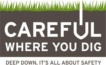 CAREFUL WHERE YOU DIG - DEEP DOWN, IT'S ALL ABOUT SAFETY