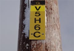 Image pour aider à l'identification d'un poteau