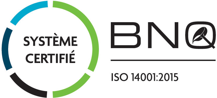 Logo Système certifié ISO-14001