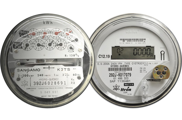 Compteur électronique biénergie