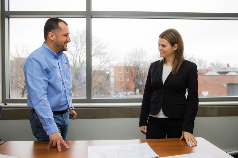 Façade de l'usine Olymel