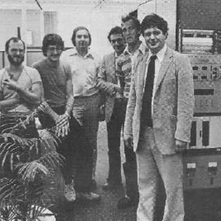 Équipe ayant travaillé sur le mise au point du SMDA, 1981.