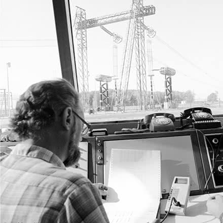 Ligne expérimentale à courant continu, 1983.