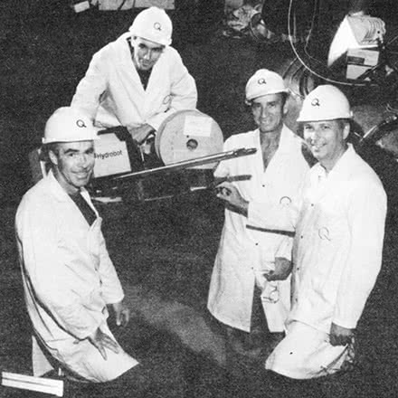 L’équipe du projet IRECA : Raynald Simoneau, Tony Di Vincenzo, Jean-Luc Fihey et Jacques Larouche.