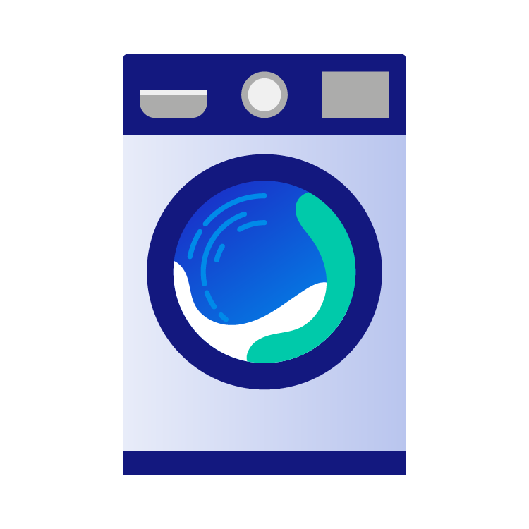 Illustration d’une laveuse