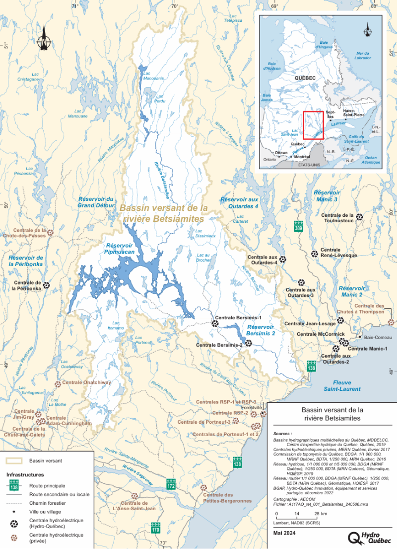 Bassin versant de la rivière Betsiamites
