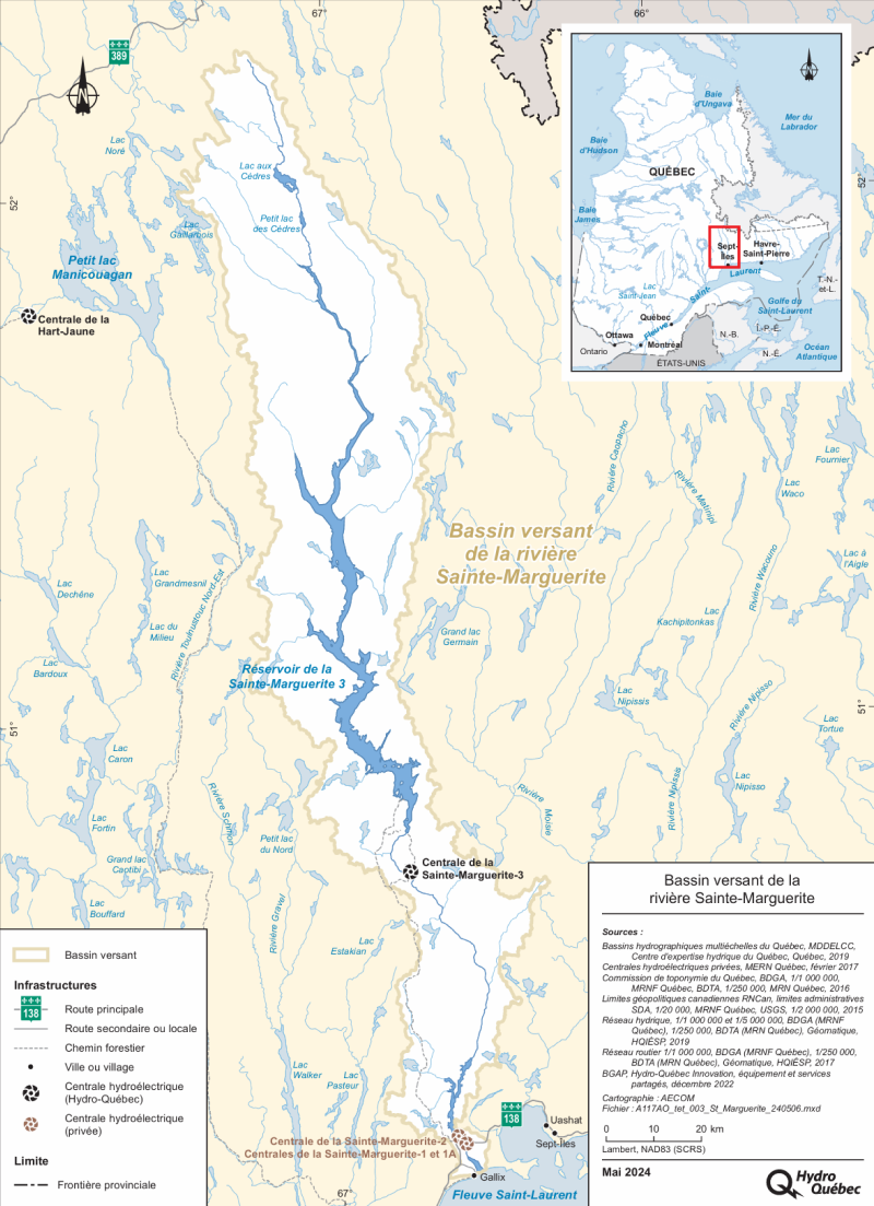 Bassin versant de la rivière Sainte-Marguerite