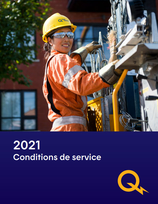 Image du document PDF des Conditions de service en vigueur depuis le 1er avril 2019