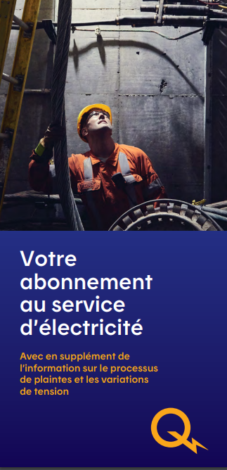 Image du document PDF du résumé des conditions de service en vigueur depuis le 1er avril 2022.