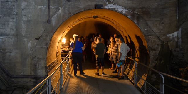 Groupe dans une conduite forcée de la N.A.C.
