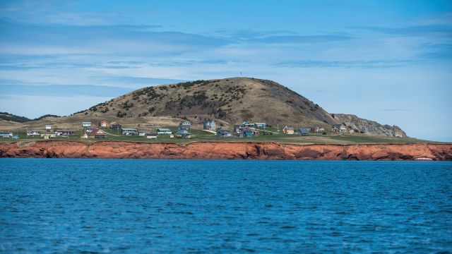 Vue générale de l’île d’Entrée.