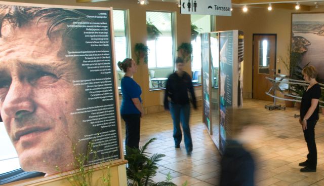 Vue du centre d’interprétation au pavillon Georges Dor.