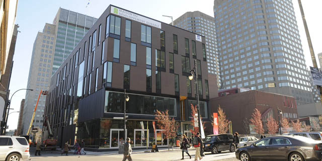 Vue extérieure de la Maison du développement durable.